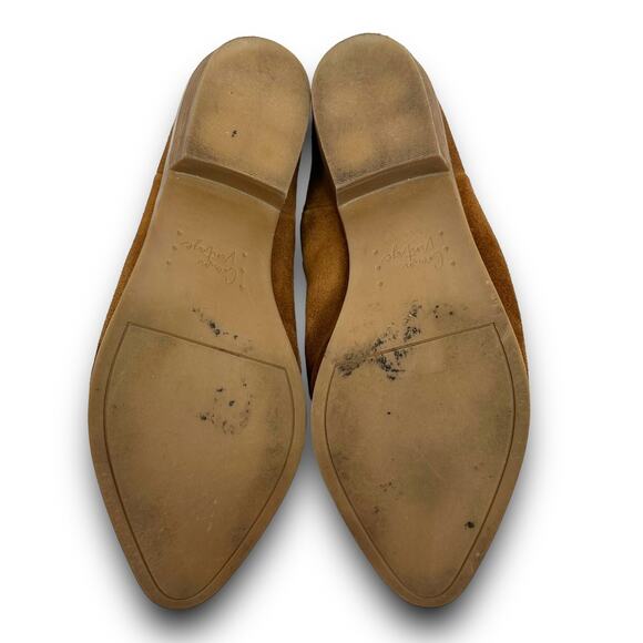 Crown Vintage Nance Suede Mules Low Heel Pointed Toe Slip On Bootie Brown 7 M - Picture 8 of 8